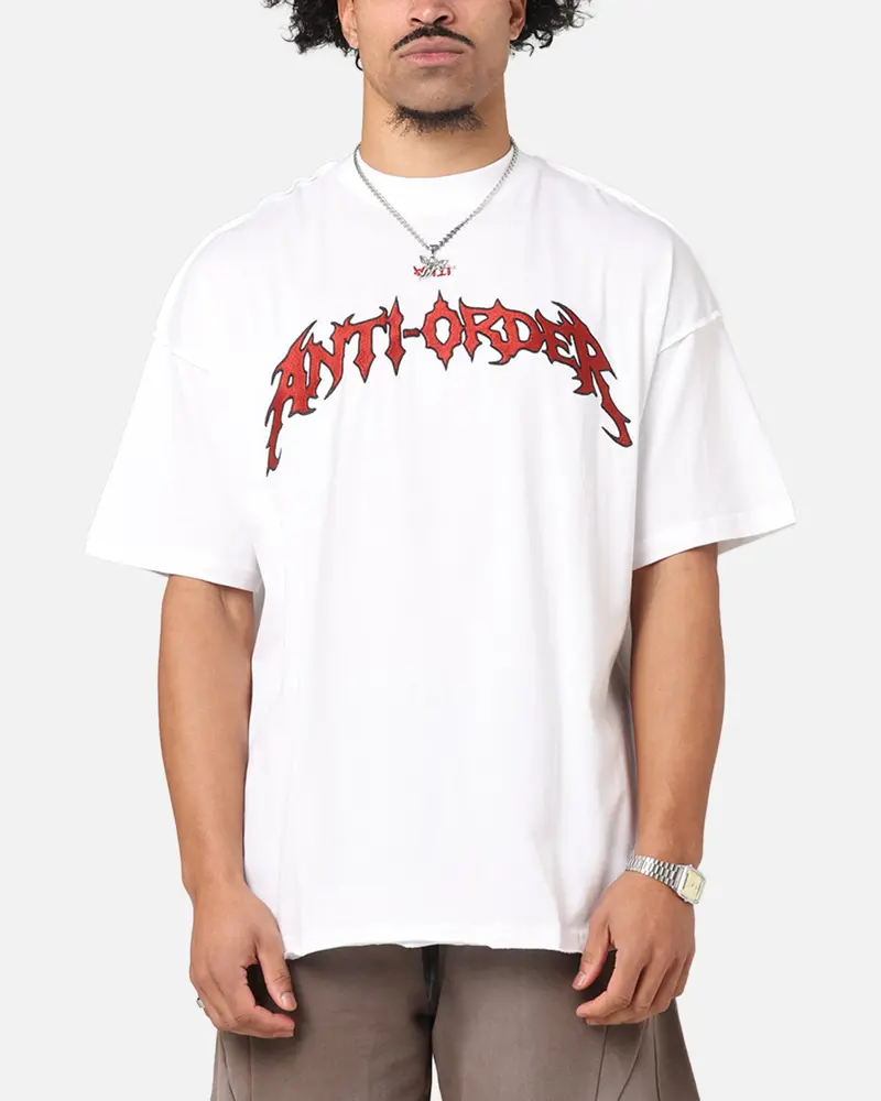The Anti Order Mosh Non Seam T-Shirt White/Red 1