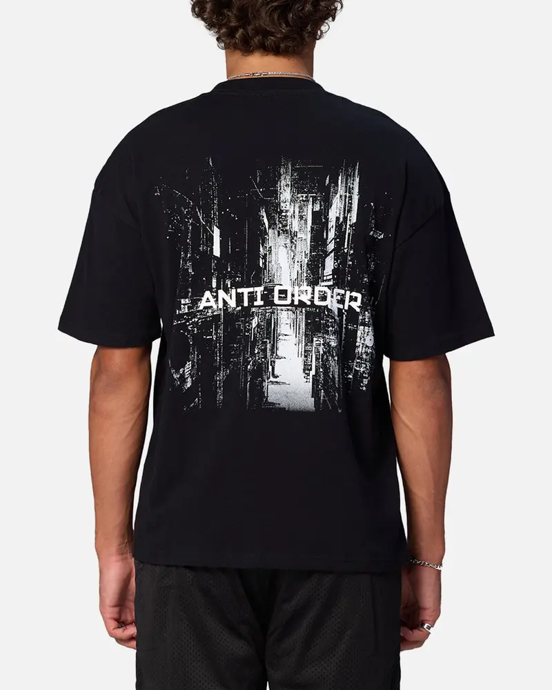 The Anti Order Neo Deop Drop Shoulder T-Shirt Black 1