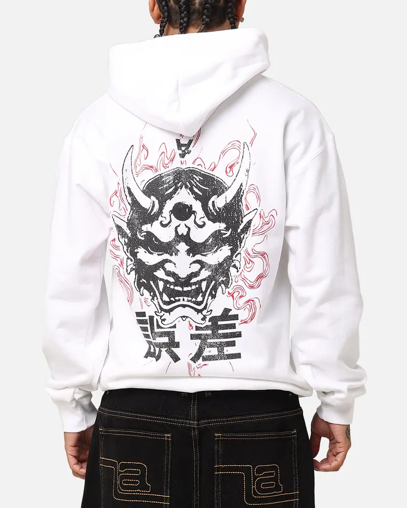 The Anti Order Oni Hoodie White 1