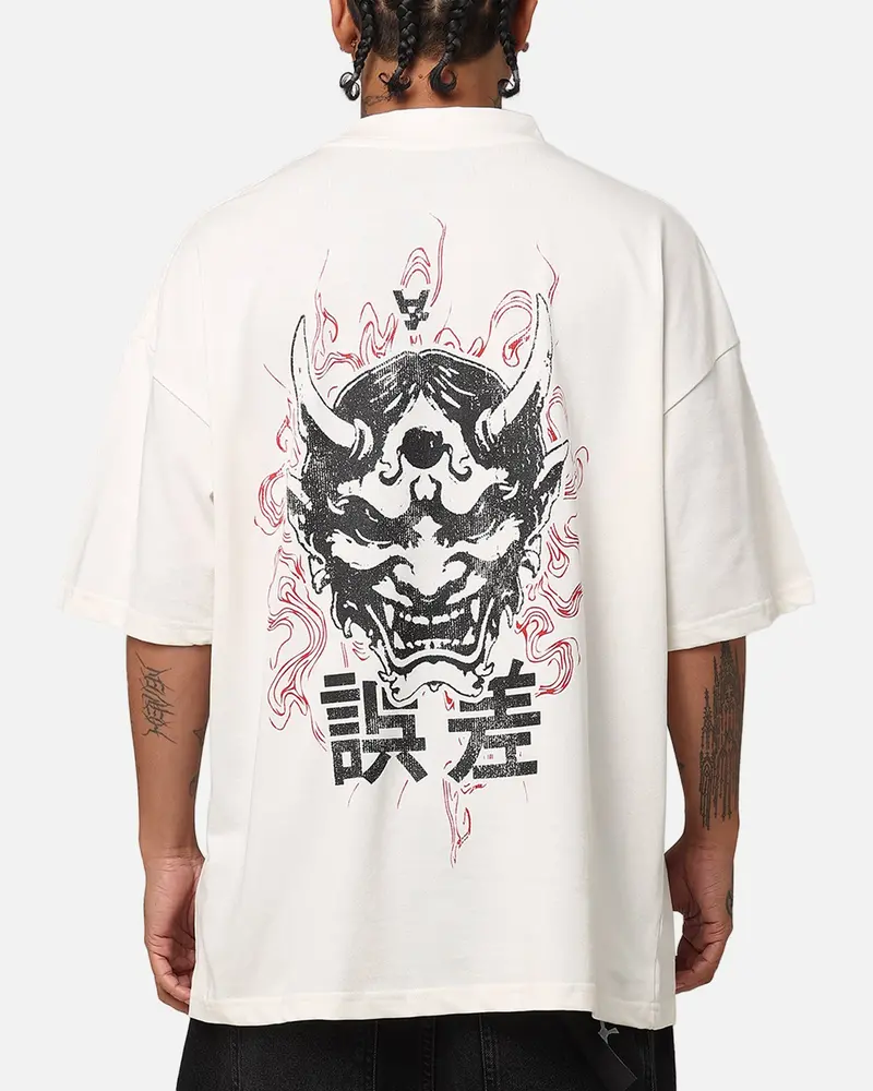 The Anti Order Oni Mockneck T-Shirt Off White 1