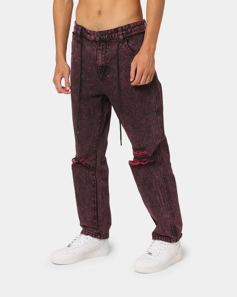 The Anti Order Post Dated Relaxed Jeans Acid Pink 1