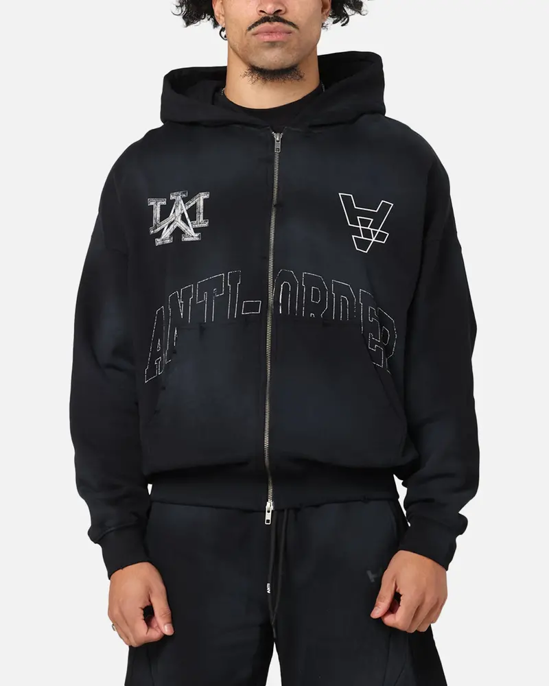 The Anti Order Post Season Zip Hoodie Sunfade Black 1