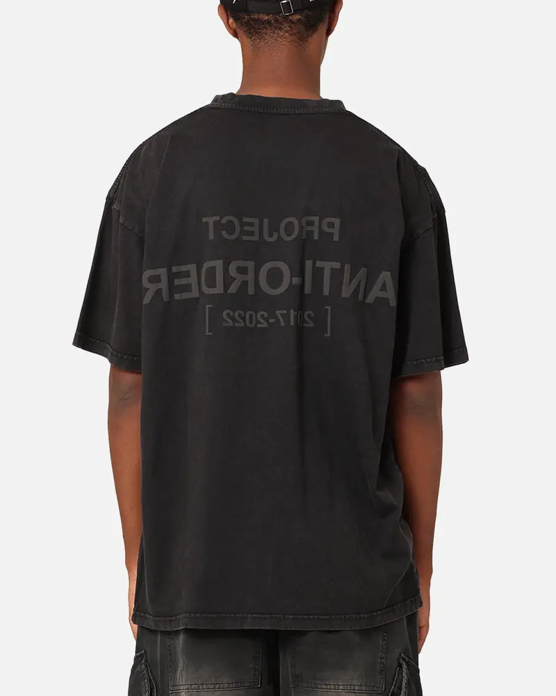 The Anti Order Project Anti T-Shirt Black Acid Wash 1