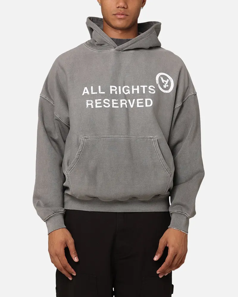 The Anti Order Rights Reserved Hoodie Washed Charcoal 1