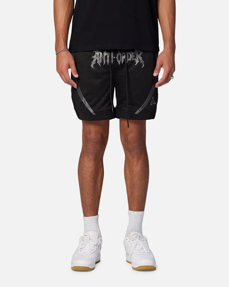 The Anti Order Sparta Mesh Basketball Shorts Black/Grey 1