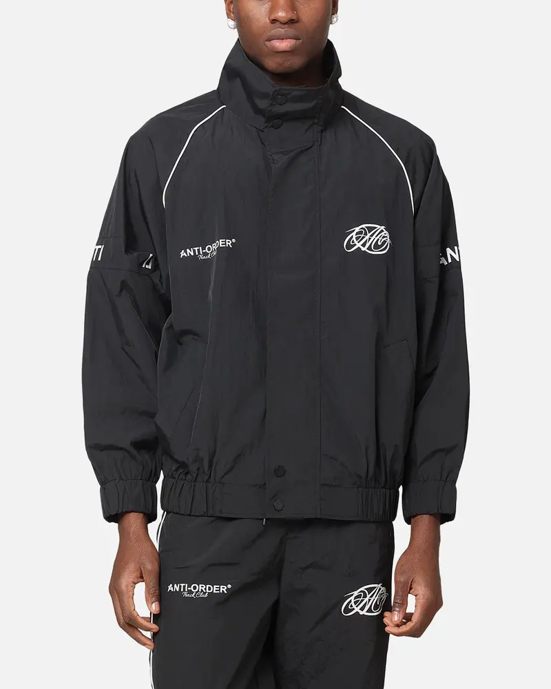 The Anti Order Track Club Windbreaker Jacket Black/Grey 1