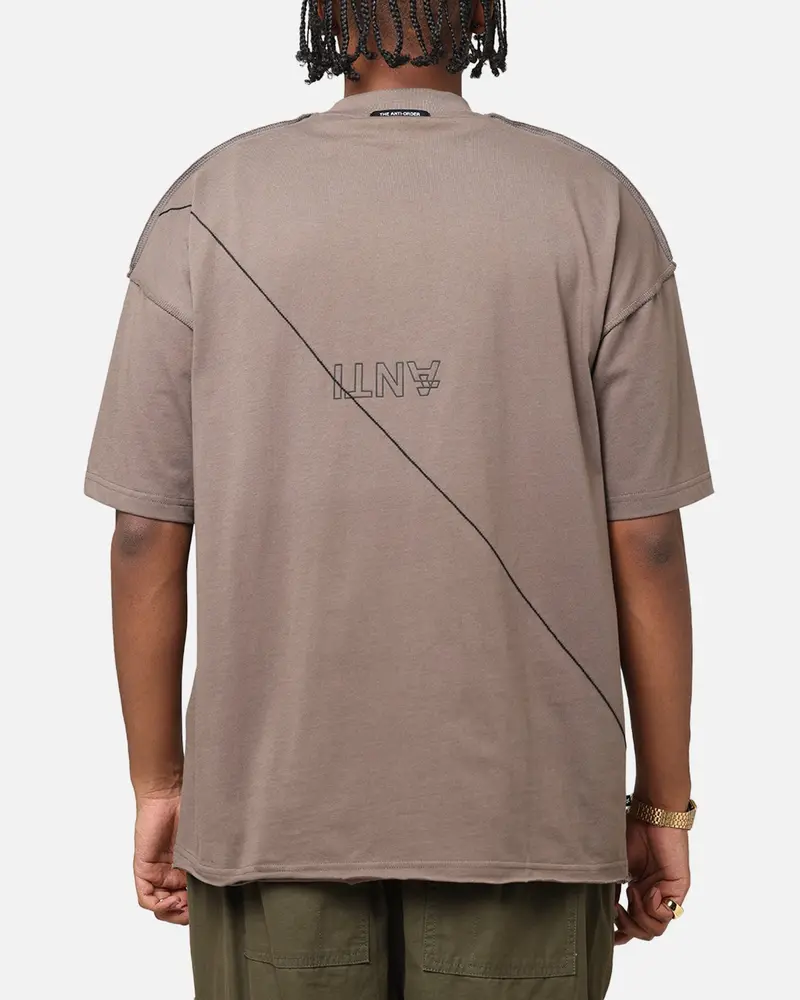 The Anti Order Xy Aesthetic Non Seam T-Shirt Vintage Brown 1