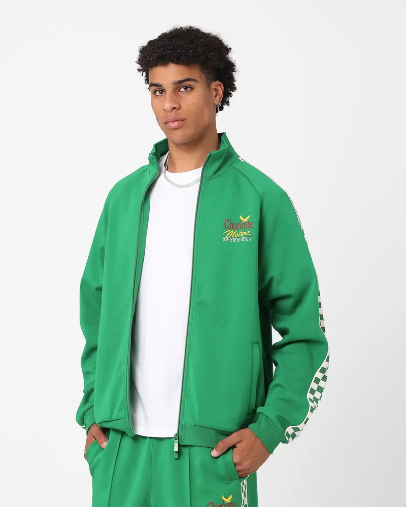 The New Establishment X Nascar Classics Racing Team Warm Up Jacket Racer Green 1