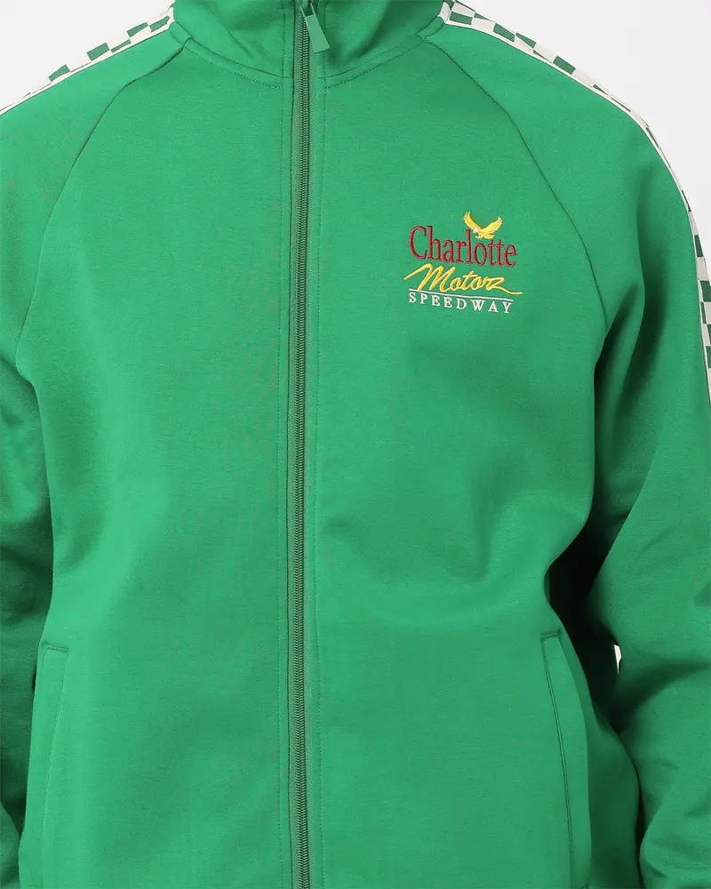 The New Establishment X Nascar Classics Racing Team Warm Up Jacket Racer Green 3