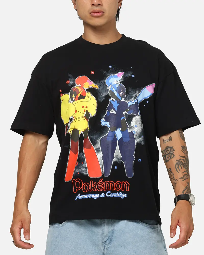 The Pokémon Collection By 73Studio Armarouge And Ceruledge T-Shirt Black 1