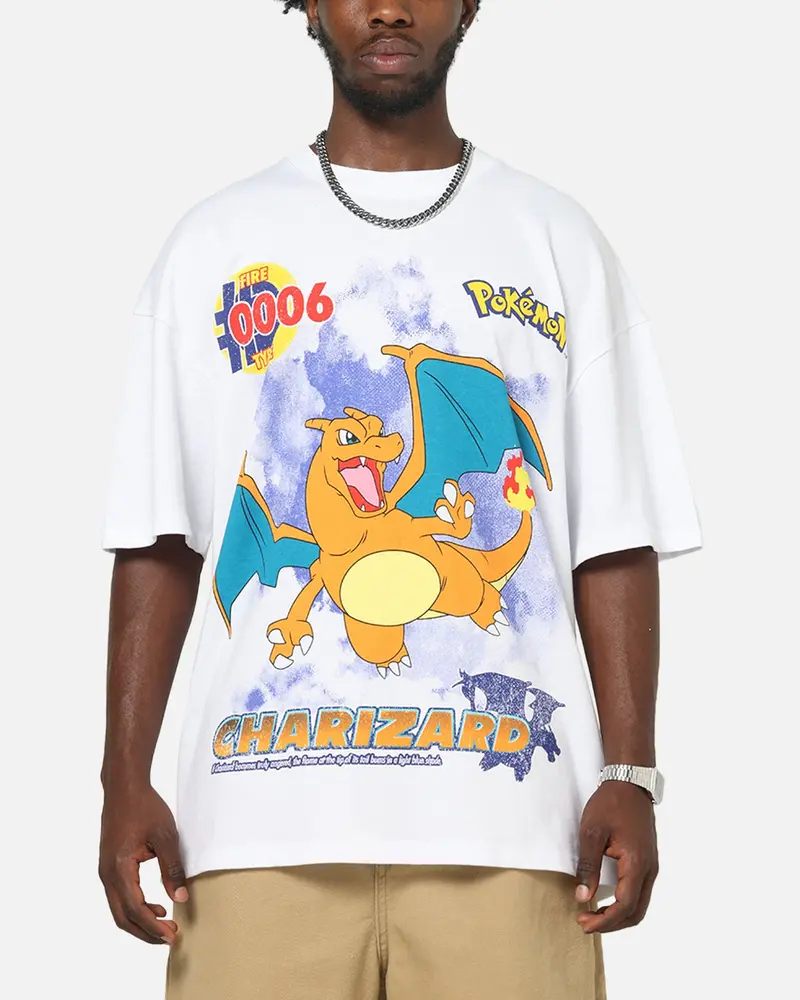 The Pokémon Collection By 73Studio Charizard T-Shirt White 1
