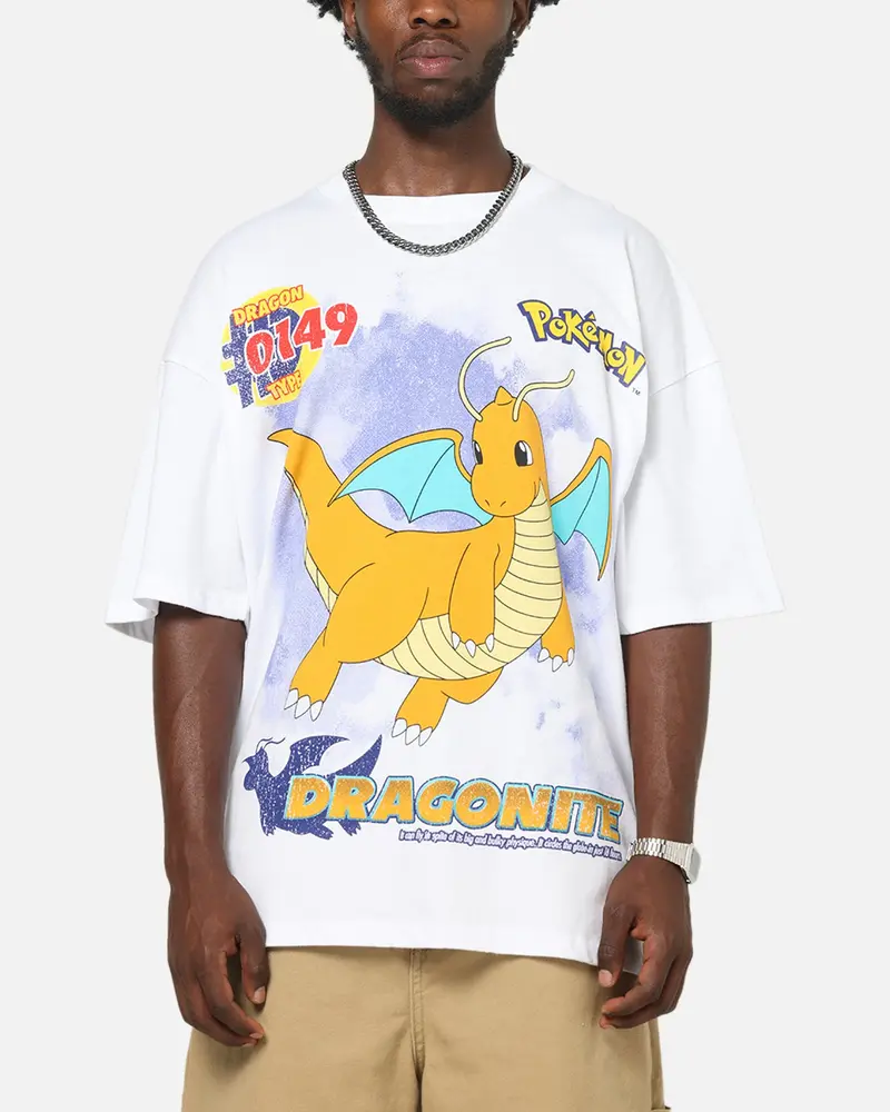 The Pokémon Collection By 73Studio Dragonite T-Shirt White 1