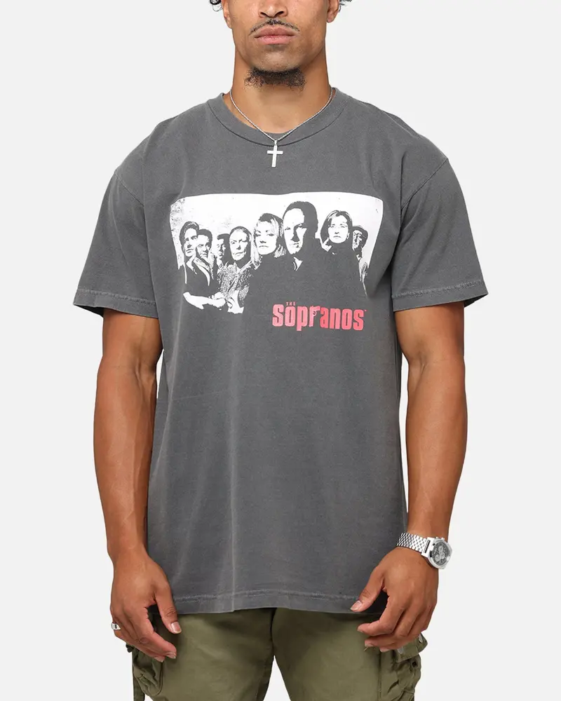 The Sopranos Post Established 1999 Vintage T-Shirt Faded Black 1