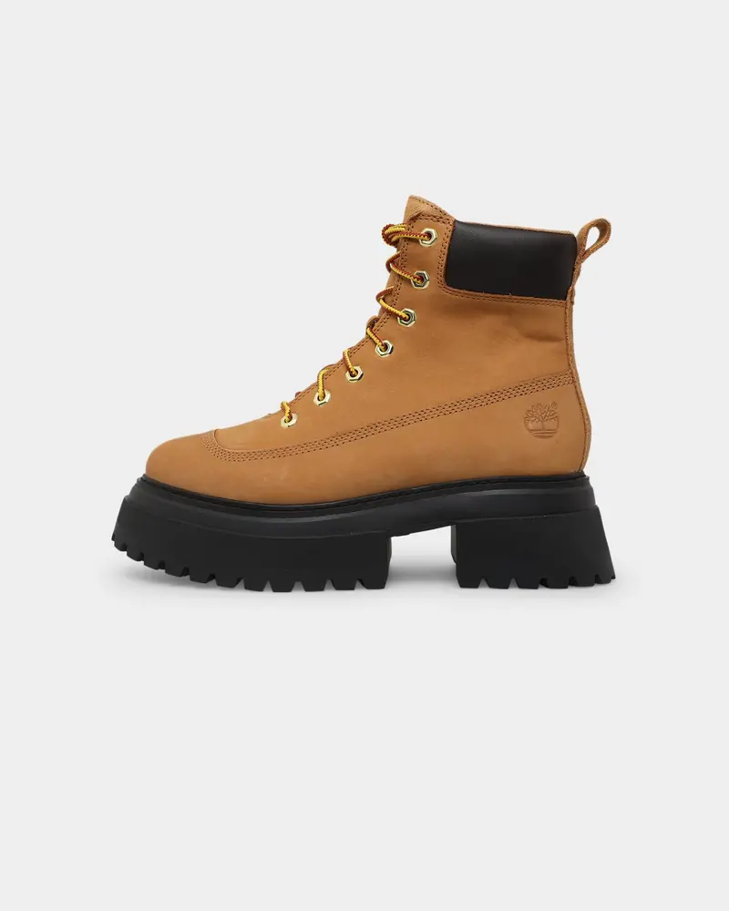 Timberland Women's Sky 6" Lace Up Boots Wheat Nubuck 1