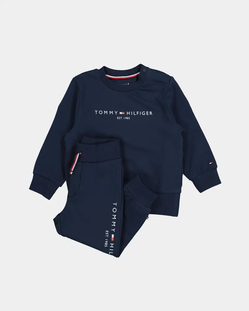 Tommy Hilfiger Infant Essential Crewsuit Set Twilight Navy 1