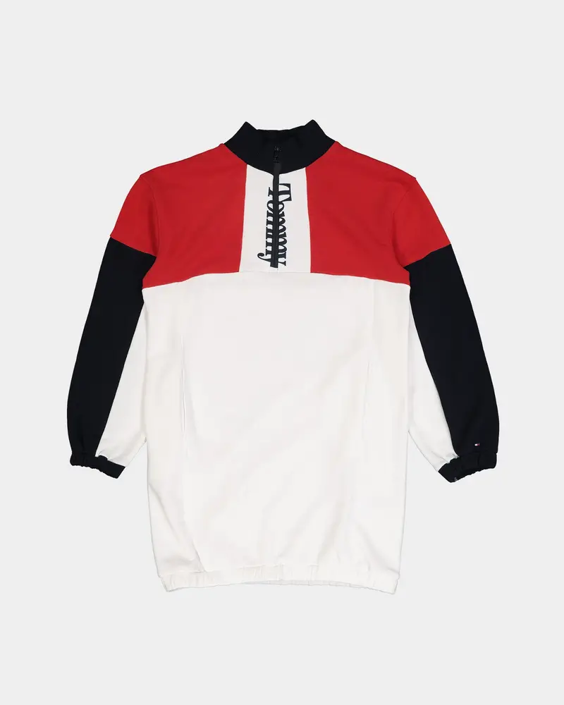 Tommy Hilfiger Kids' Colourblock Sweat Dress Red White Blue 1