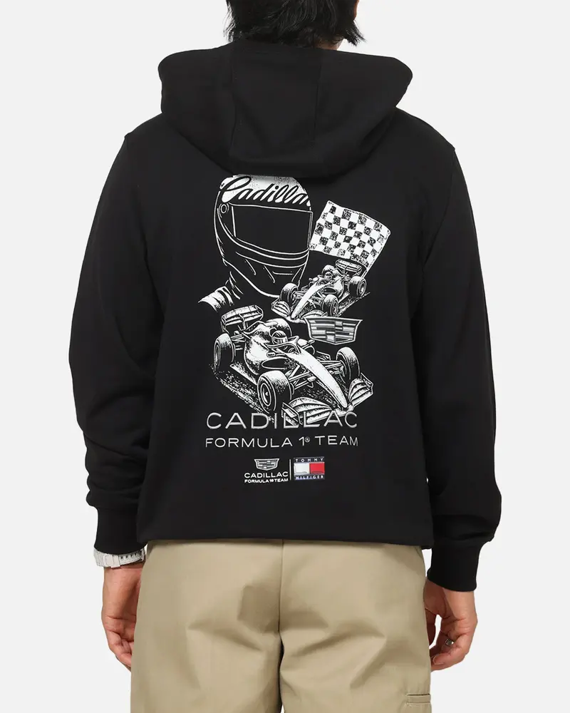 Tommy Hilfiger X Cadillac Formula 1 Team Car Graphic Hoodie Black 1