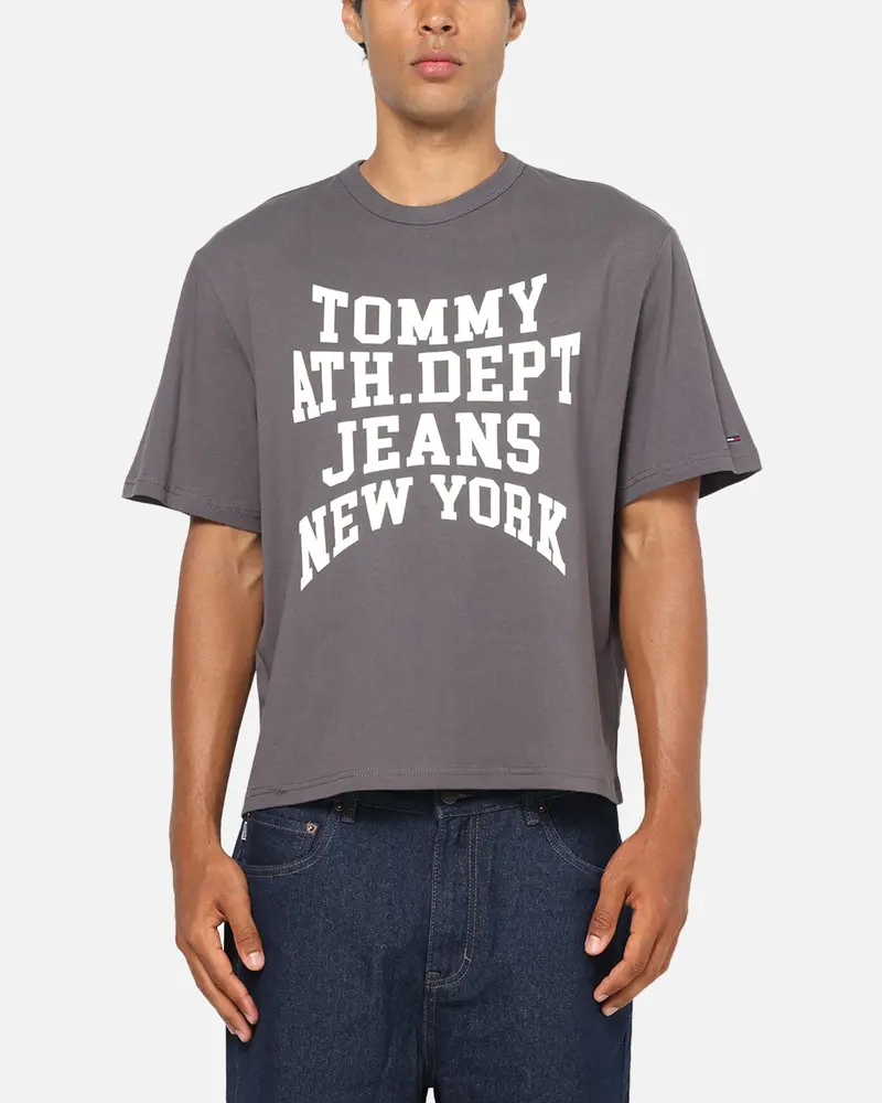 Tommy Jeans Archive Athletic Dept T-Shirt Washed Black 1