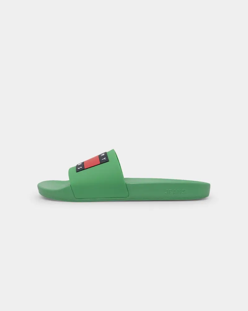 Tommy Jeans Essential Pool Slide Coastal Green 1