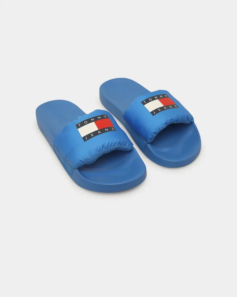 Tommy Jeans Padded Pool Slide Mesmerising Blue 1