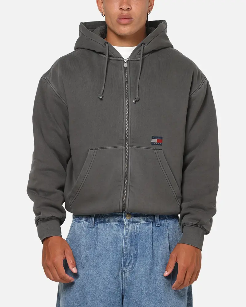 Tommy Jeans Quilt New Classics Zip Up Jacket Black 1