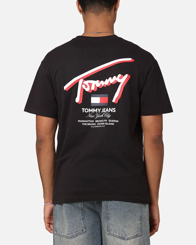 Tommy Jeans Reg 3D Street Signature T-Shirt Black 1