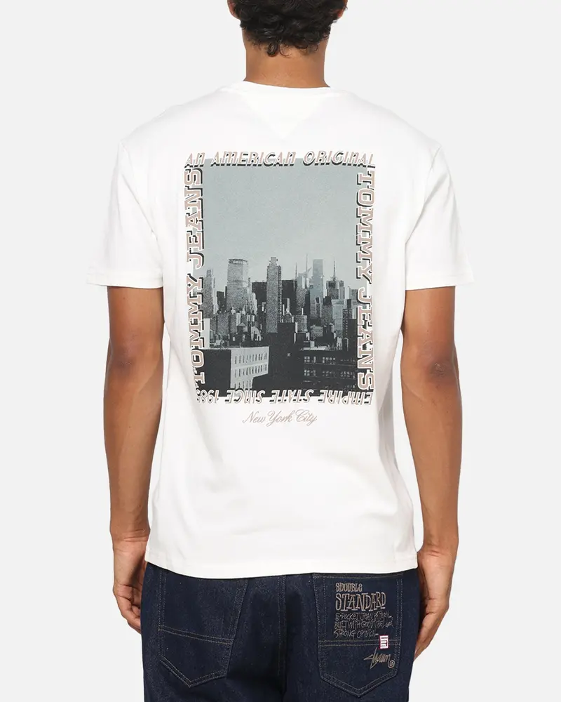 Tommy Jeans Regular Photo T-Shirt Ecru 1
