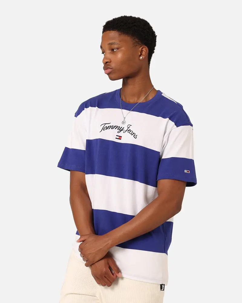 Tommy Jeans Relaxed Colour Block Serif T-Shirt White/Multi 1