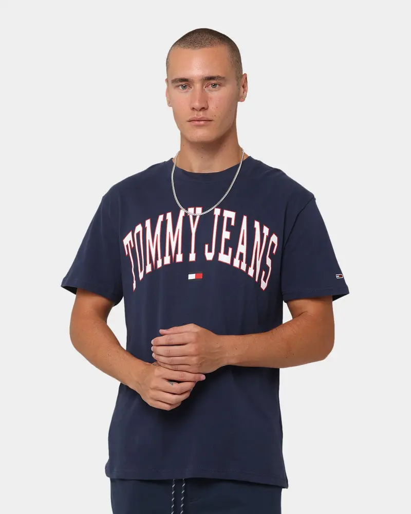 Tommy Jeans Tjm Classic Collegiate T-Shirt Twilight Navy 1