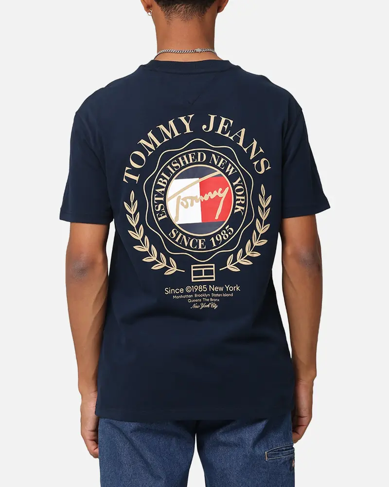 Tommy Jeans Tjm Prep Explorer Luxe T-Shirt Dark Night Navy 1