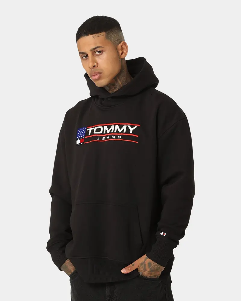 Tommy Jeans Tjm Relaxed Modern Sport Hoodie Black 1