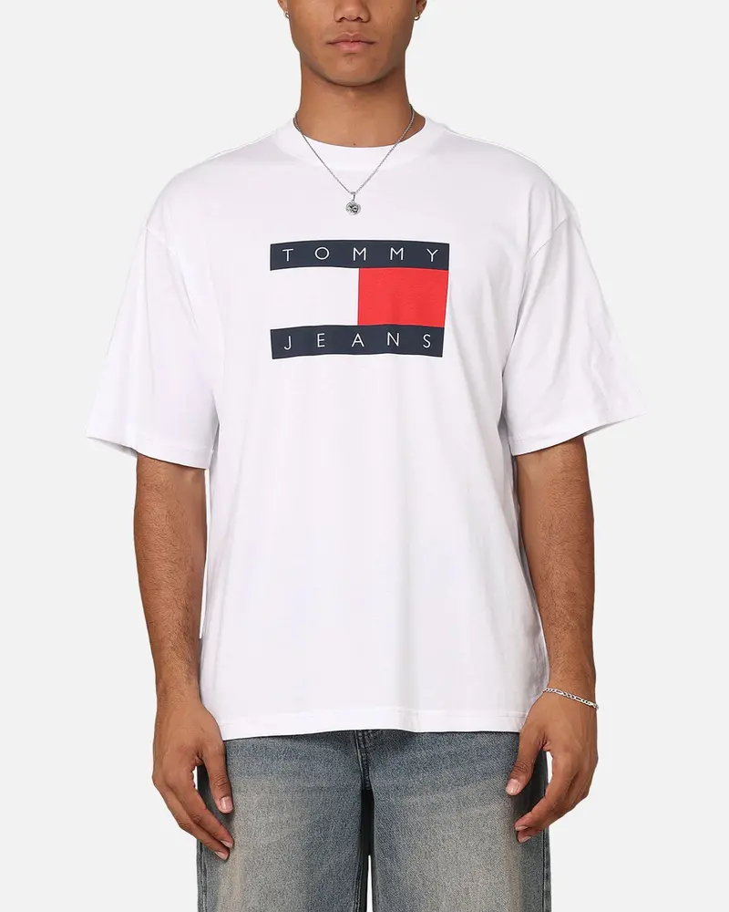 Tommy Jeans Tjm Skate Flag T-Shirt White 1
