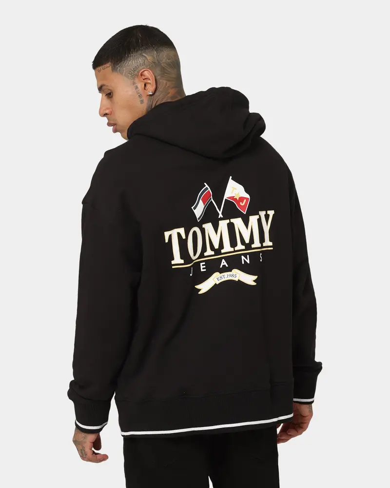 Tommy Jeans Tjm Skater Prep Back Hoodie Black 1