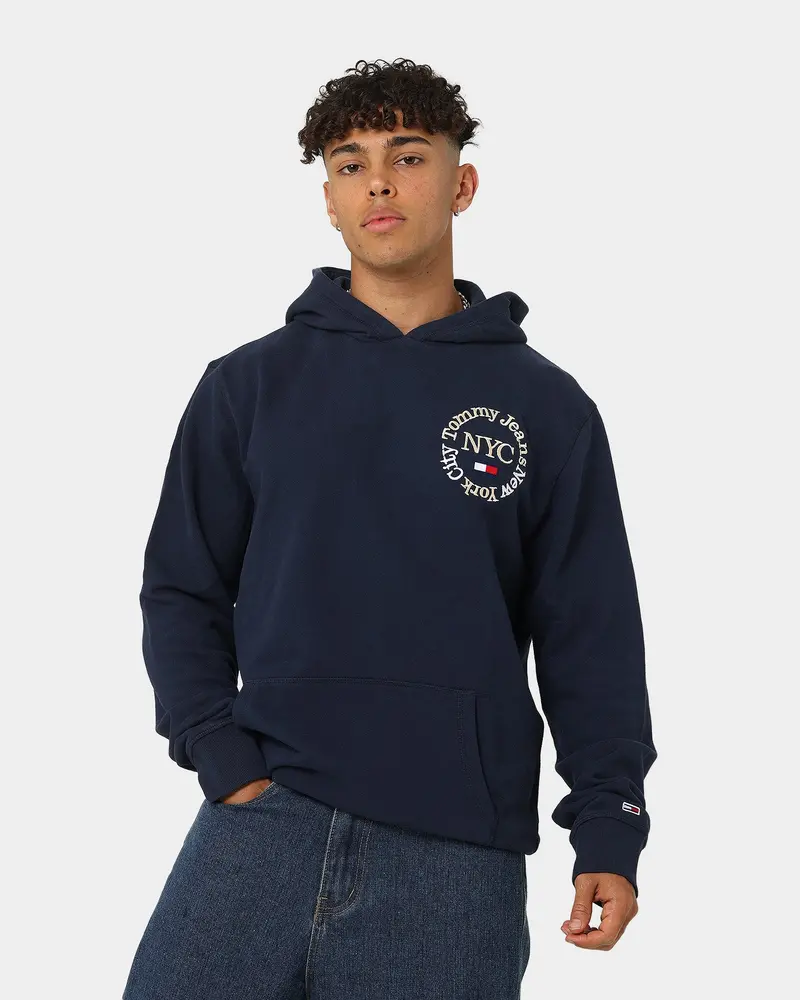 Tommy Jeans Tjm Timeless Circle Hoodie Twilight Navy 1
