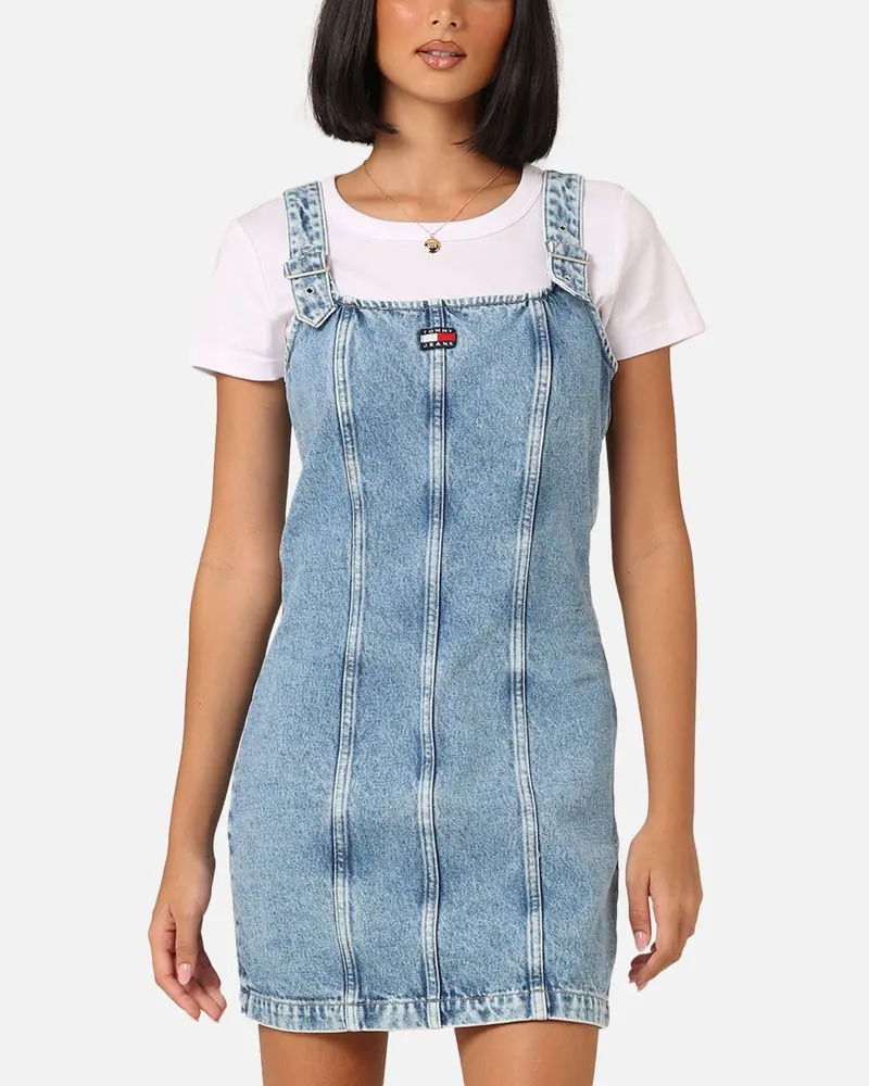 Tommy Jeans Women's Buckle Mini Dress Denim Light 1