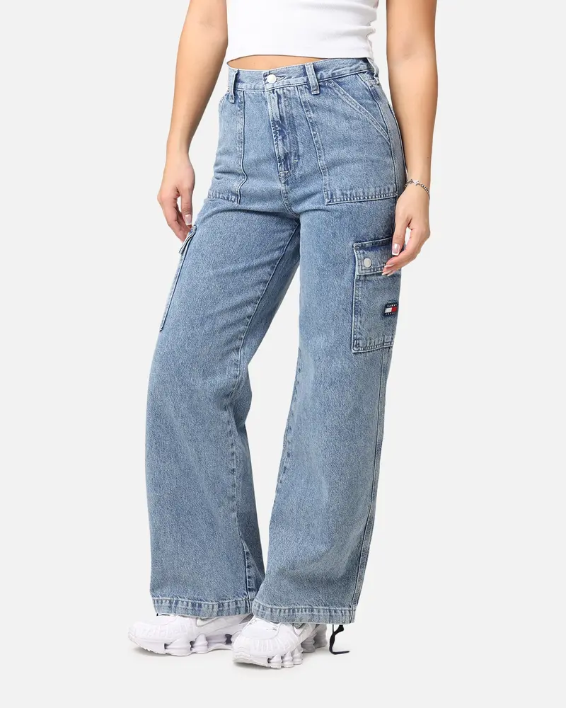 Tommy Jeans Women's Claire High Utility Jeans Denim Medium Blue 1