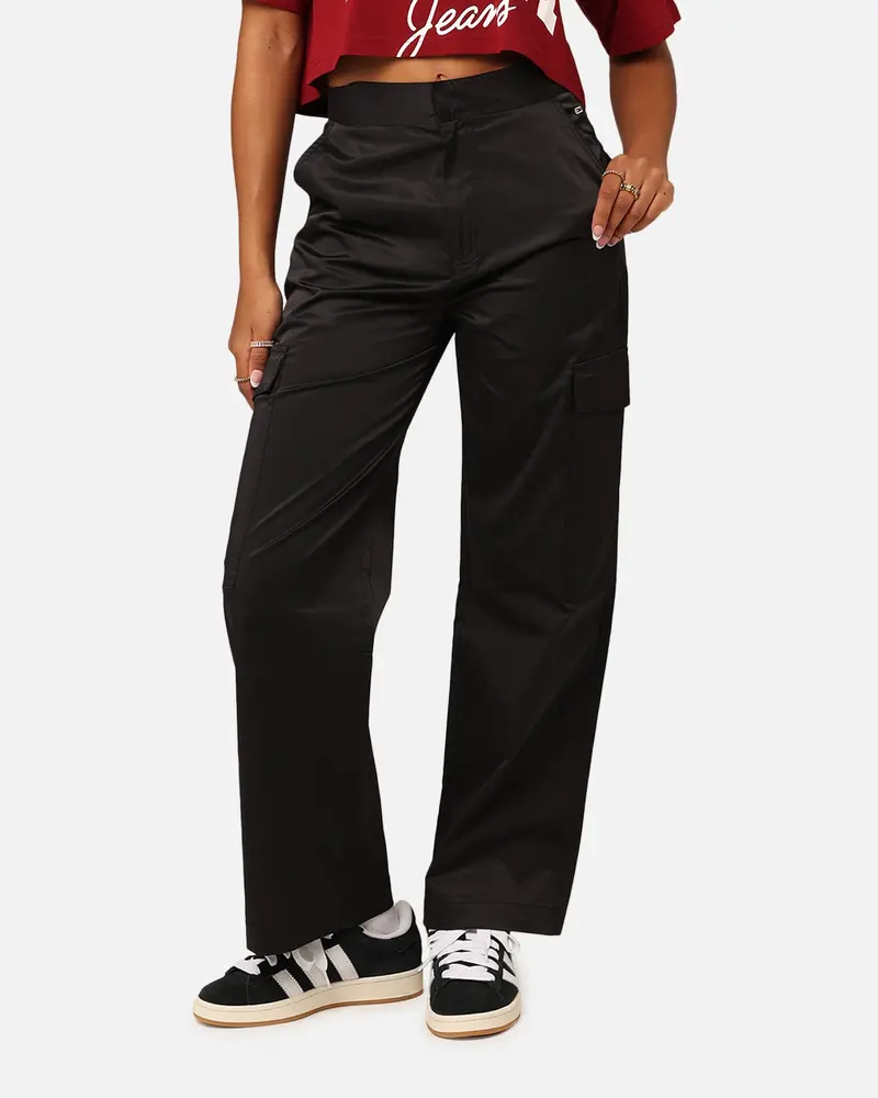Tommy Jeans Women's Satin Utility Pants Black 1