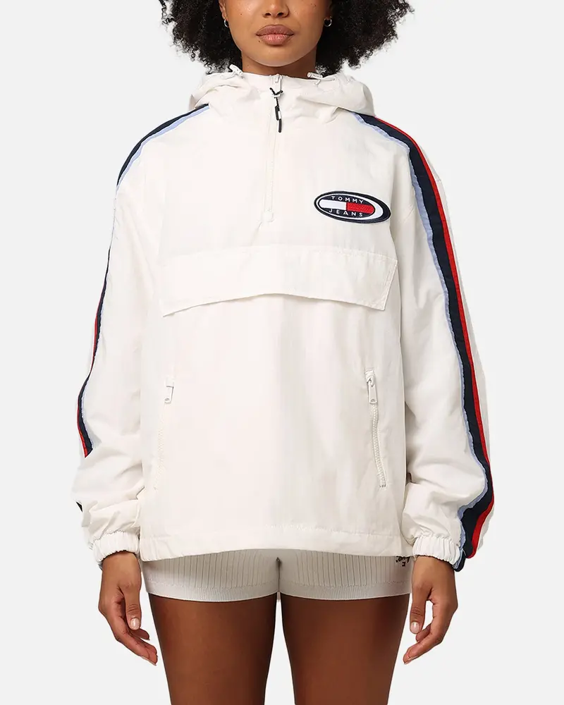 Tommy Jeans Women's Tjw Archive Chicago Pullover Jacket Ancient White 1