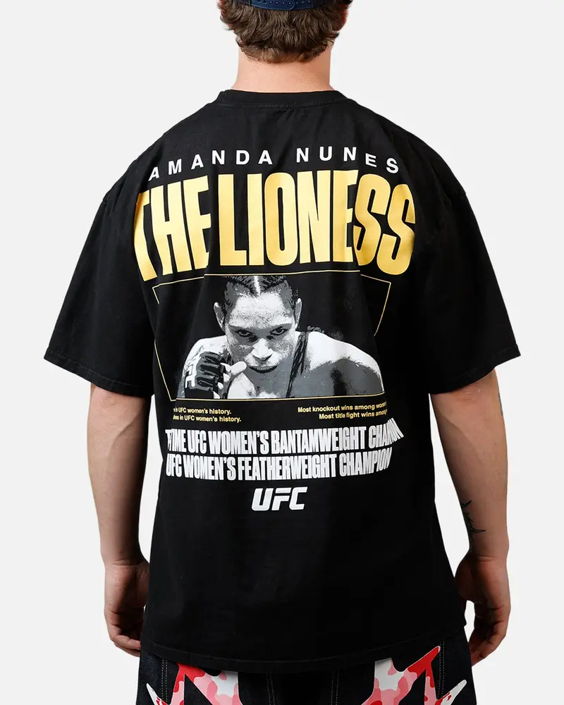 Ufc By Culture Kings Amanda Nunes Goat T-Shirt Black Acidwash 2