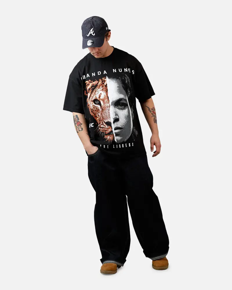 Ufc By Culture Kings Amanda Nunes Goat T-Shirt Black Acidwash 3