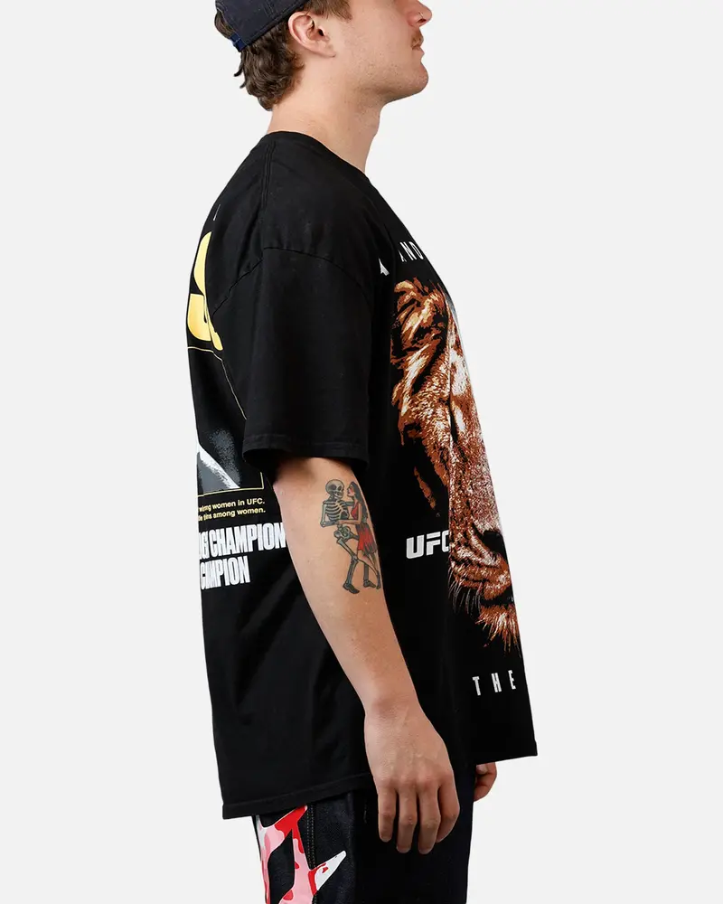 Ufc By Culture Kings Amanda Nunes Goat T-Shirt Black Acidwash 4