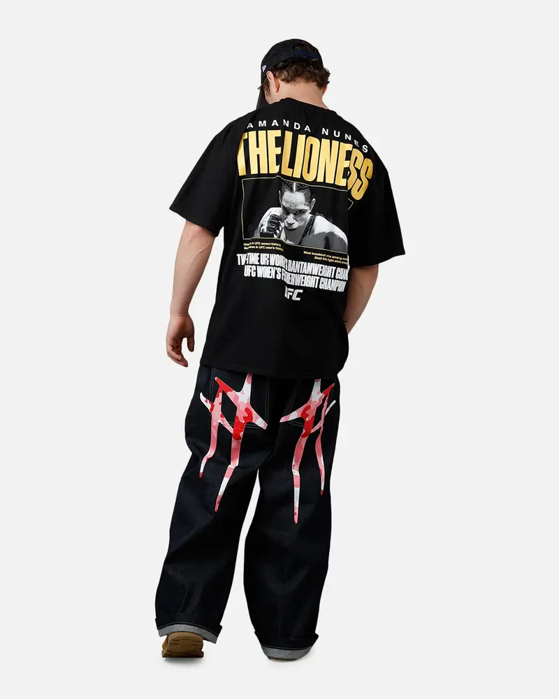 Ufc By Culture Kings Amanda Nunes Goat T-Shirt Black Acidwash 6