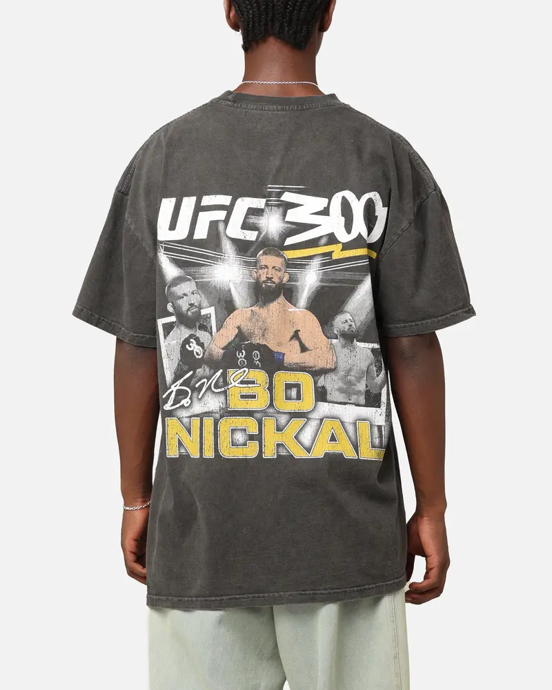 Ufc By Culture Kings Bo Nickal 300 Heavyweight T-Shirt Black Wash 1
