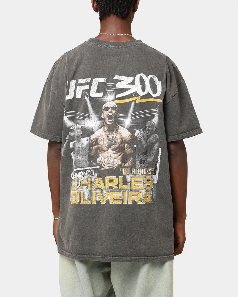 Ufc By Culture Kings Charles "Do Bronxs" Oliveira 300 Heavyweight T-Shirt Black Wash 1