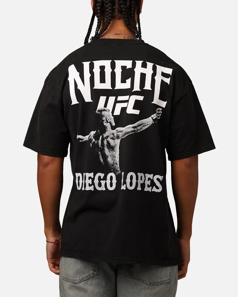 Ufc By Culture Kings Diego Lopes Noche T-Shirt Black Acidwash 1