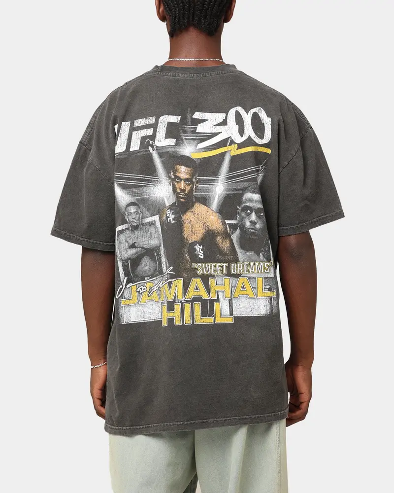 Ufc By Culture Kings Jamahal "Sweet Dreams" Hill 300 Heavyweight T-Shirt Black Wash 1