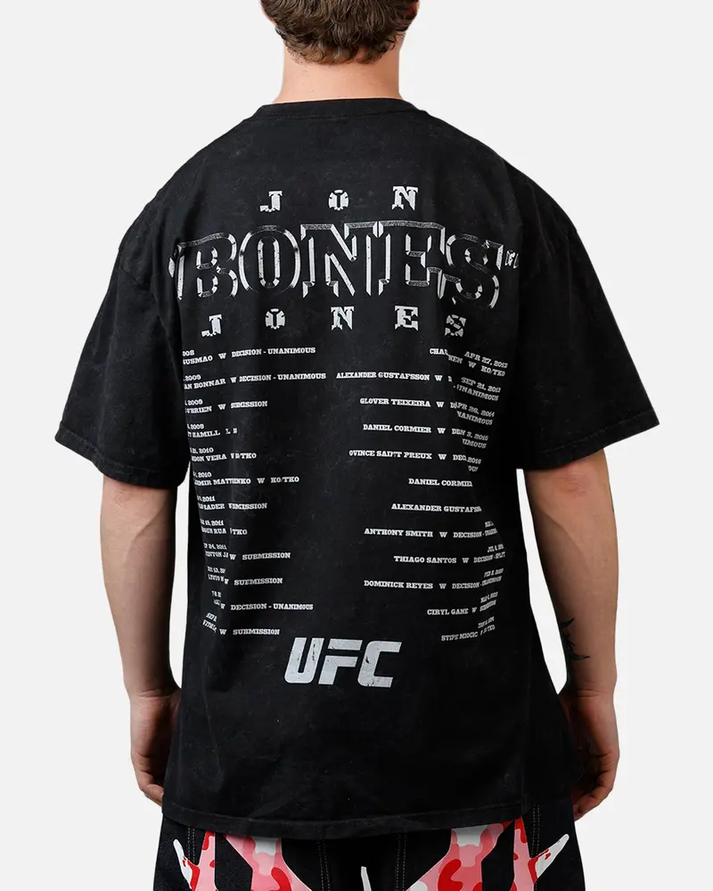 Ufc By Culture Kings Jon Jones Action T-Shirt Black Acidwash 2