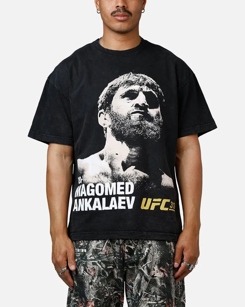 Ufc By Culture Kings Magomed Ankalaev 313 T-Shirt Black Acidwash 1
