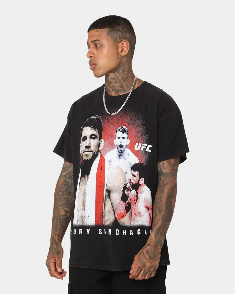 Ufc By Goat Crew Cory Sandhagen Vintage T-Shirt Black Wash 1