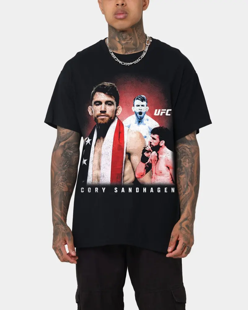 Ufc By Goat Crew Cory Sandhagen Vintage T-Shirt Black Wash 2